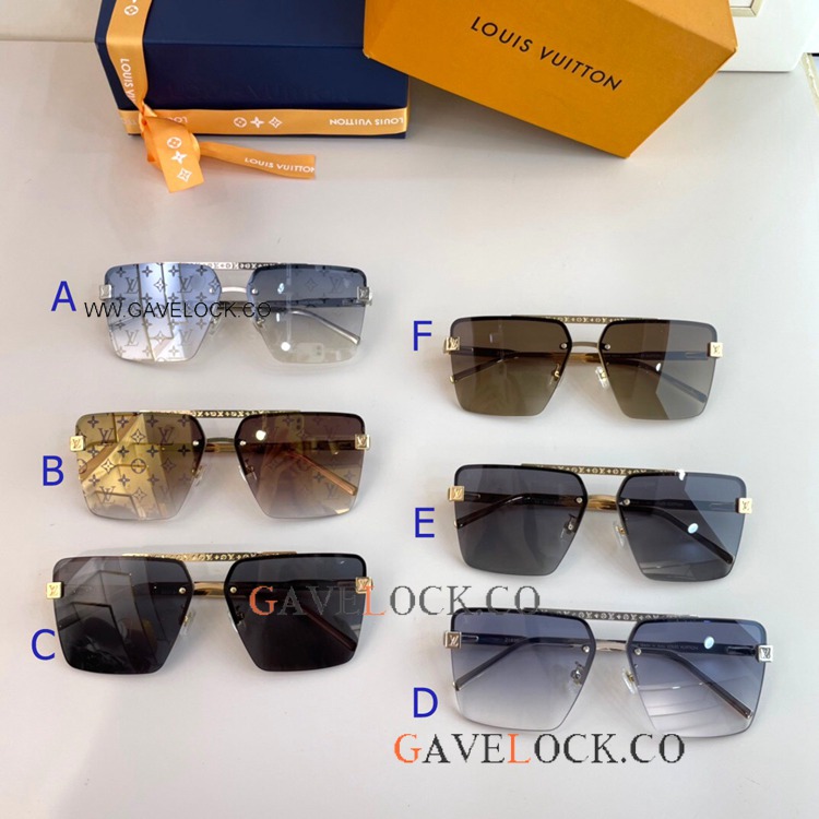 L&V z1836u Sunglasses Half Frame eyewear for Men